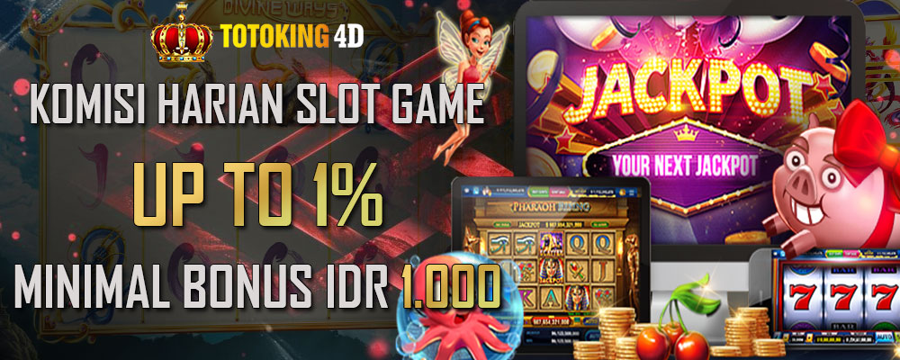 Komisi Harian Slot Game UP TO 1%